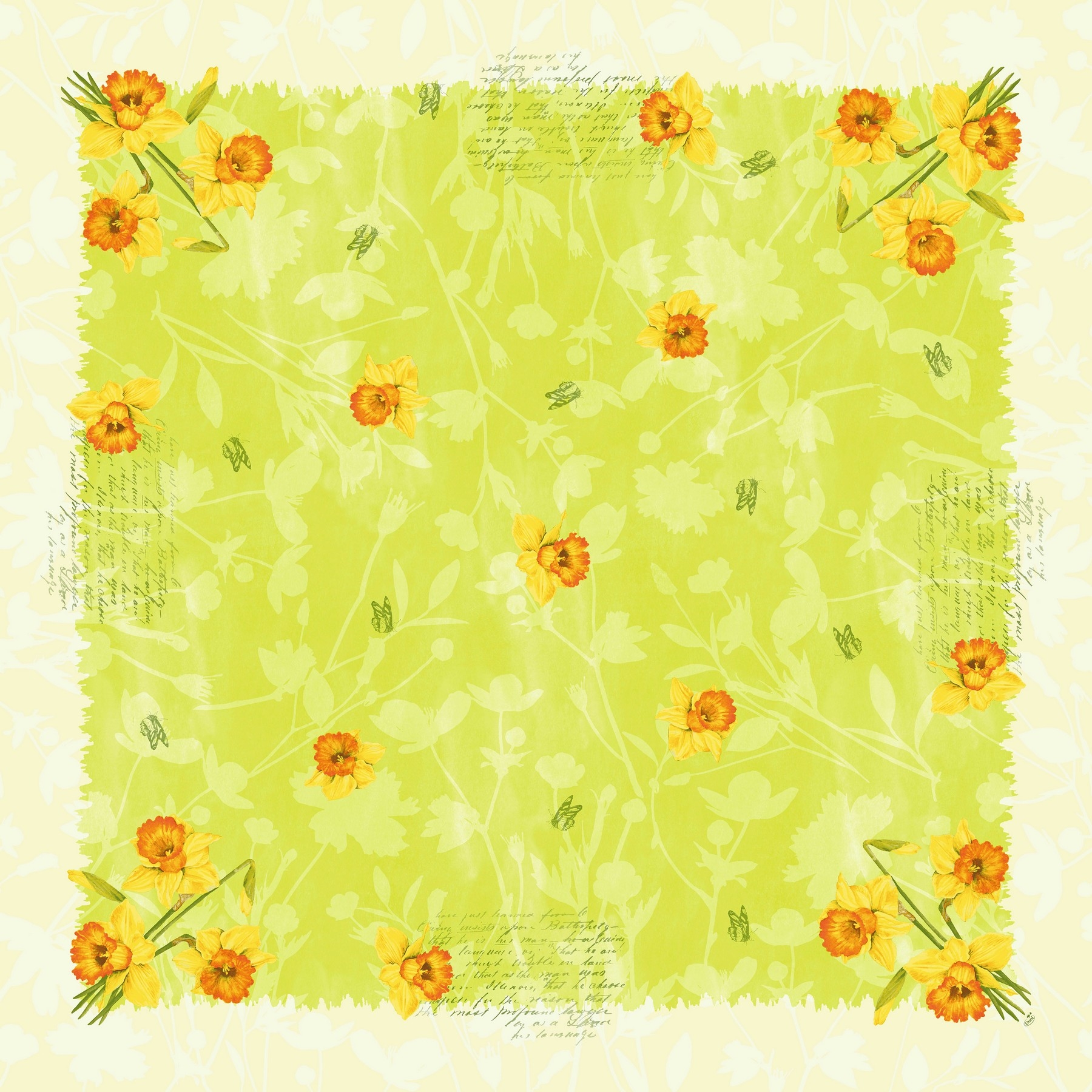 Duk d-cel 84x84cm spring flowers 20stk