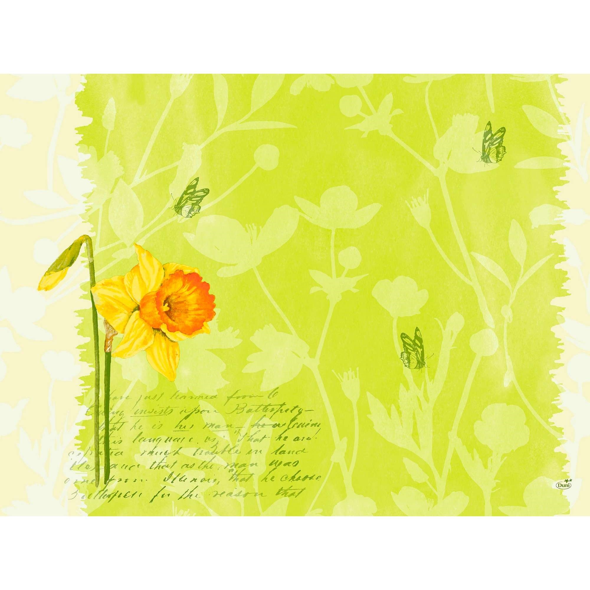 Bordbrikke d-cel spring flowers 100stk