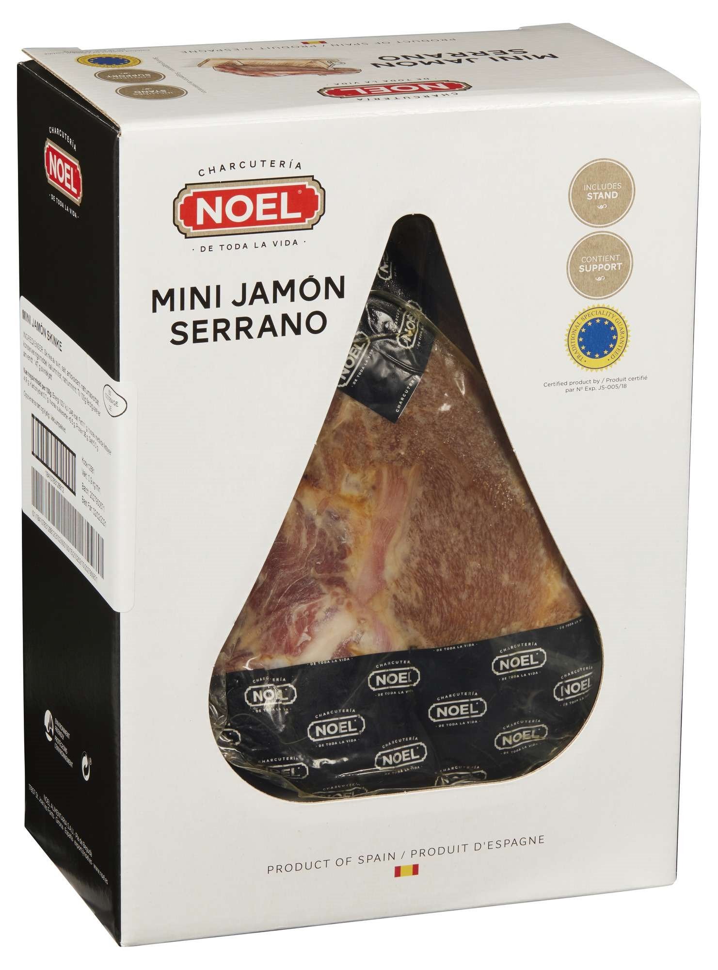 Serrano ham gift box 11 months without bones 1kg