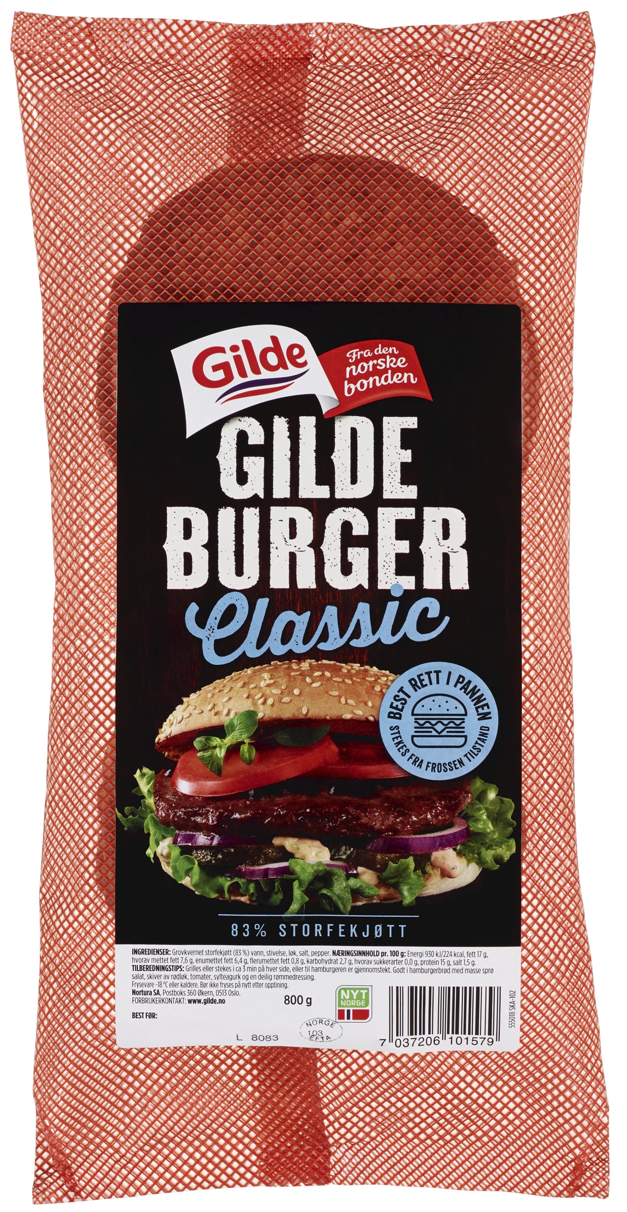 Gildeburger classic 800g