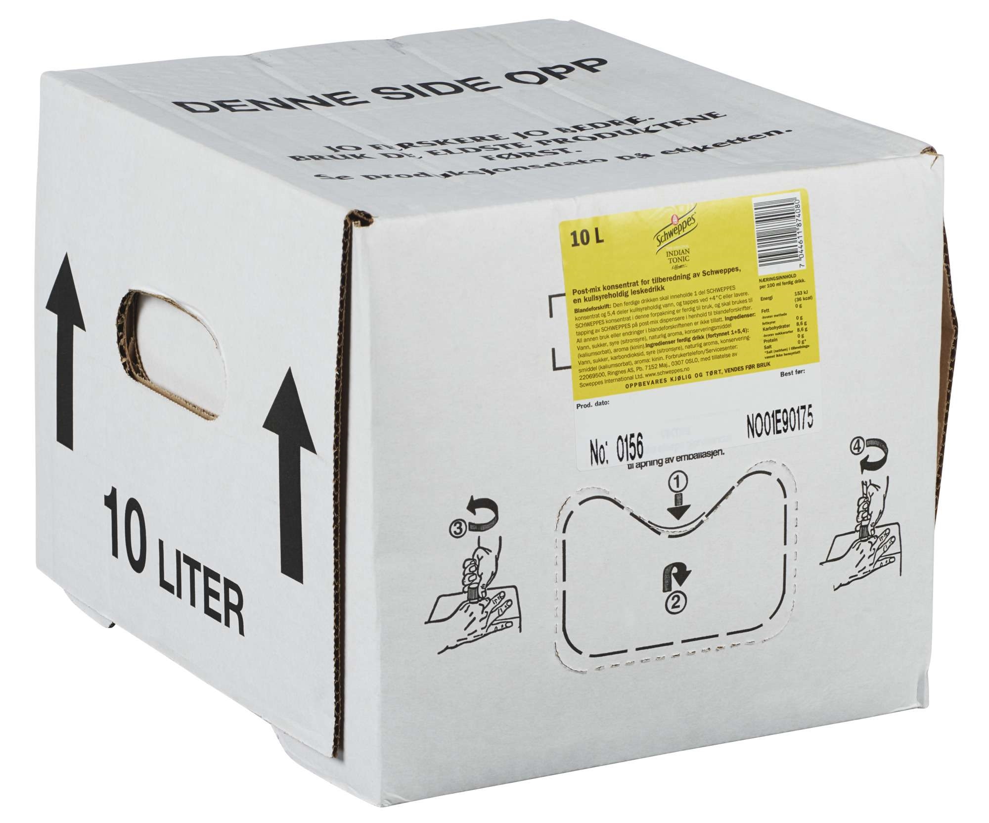 Schweppes tonic 10l konsentrat