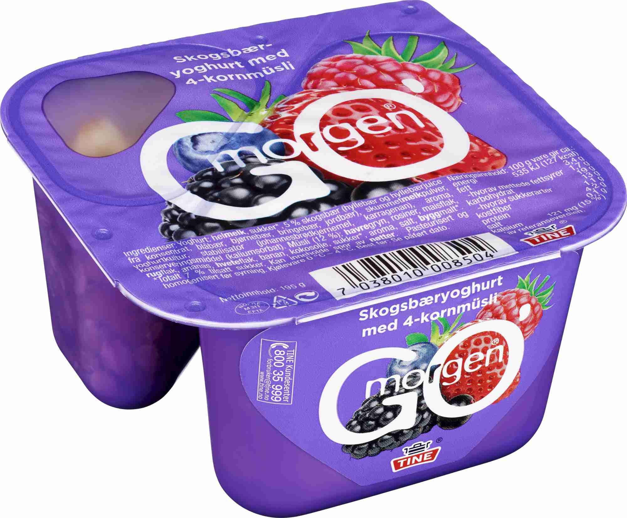 Go morgen skogsbær müsli 195g