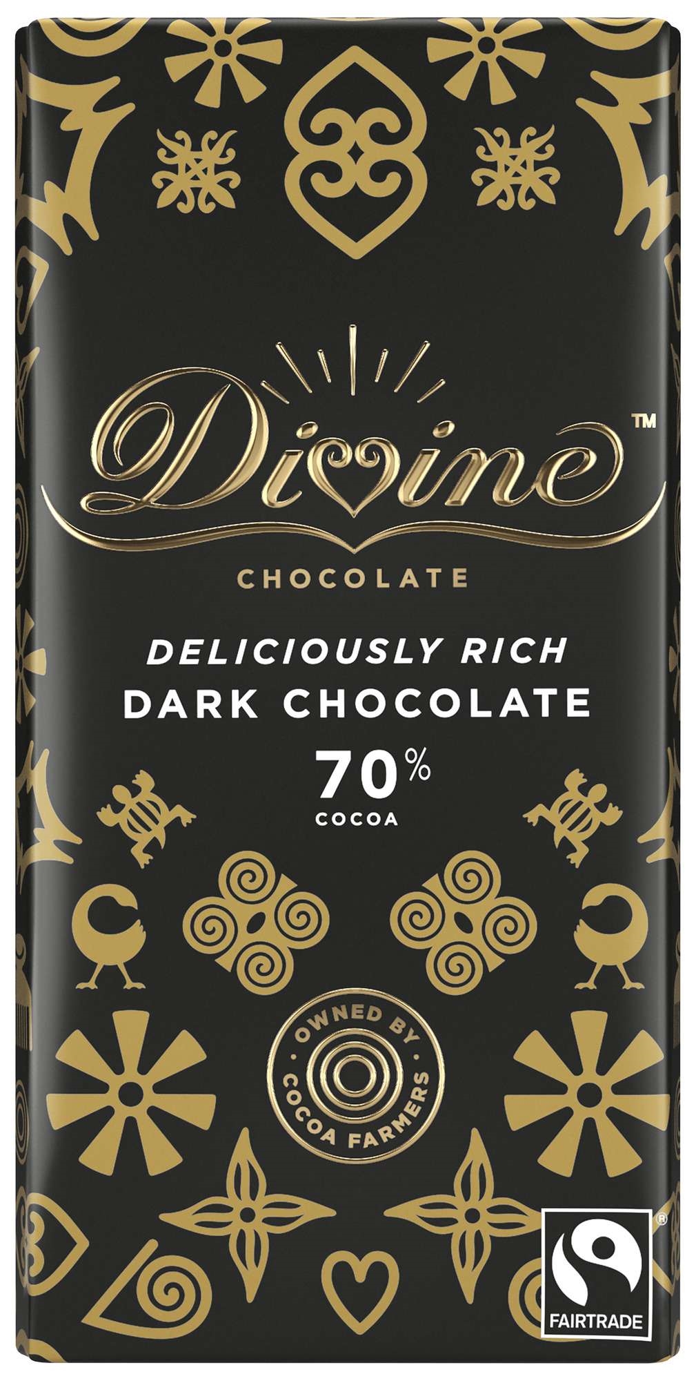70% dark chocolate    90g