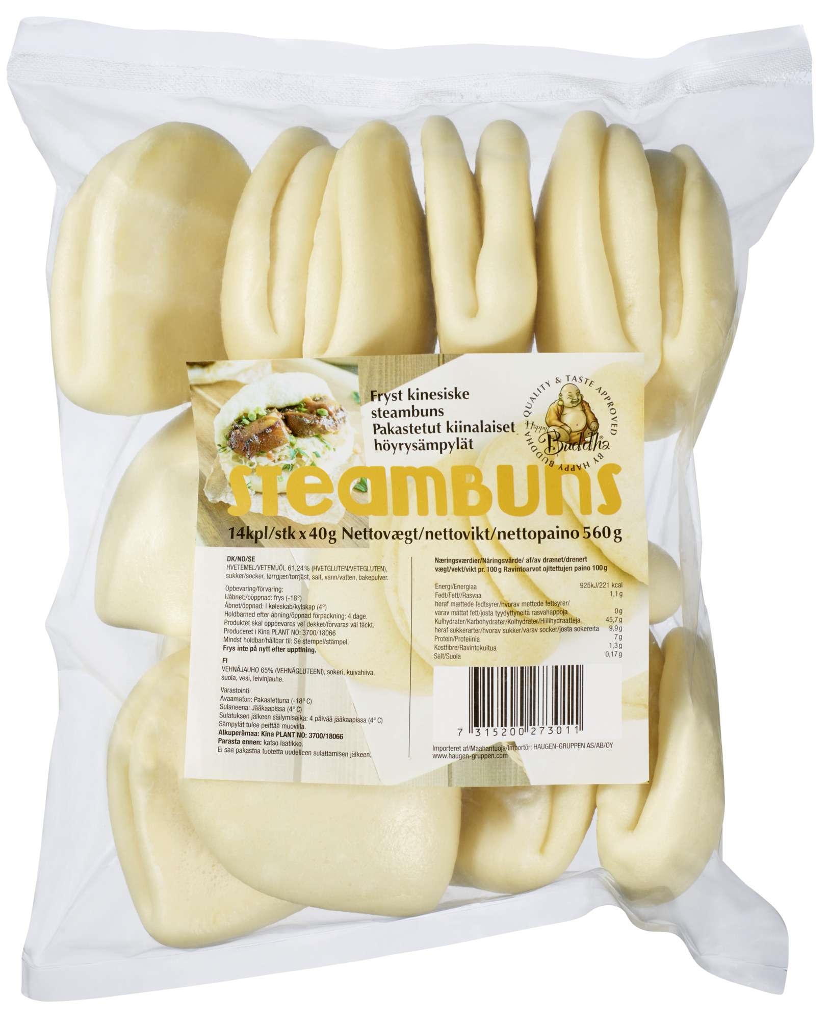 Happy buddha steambuns 40g   12x560g