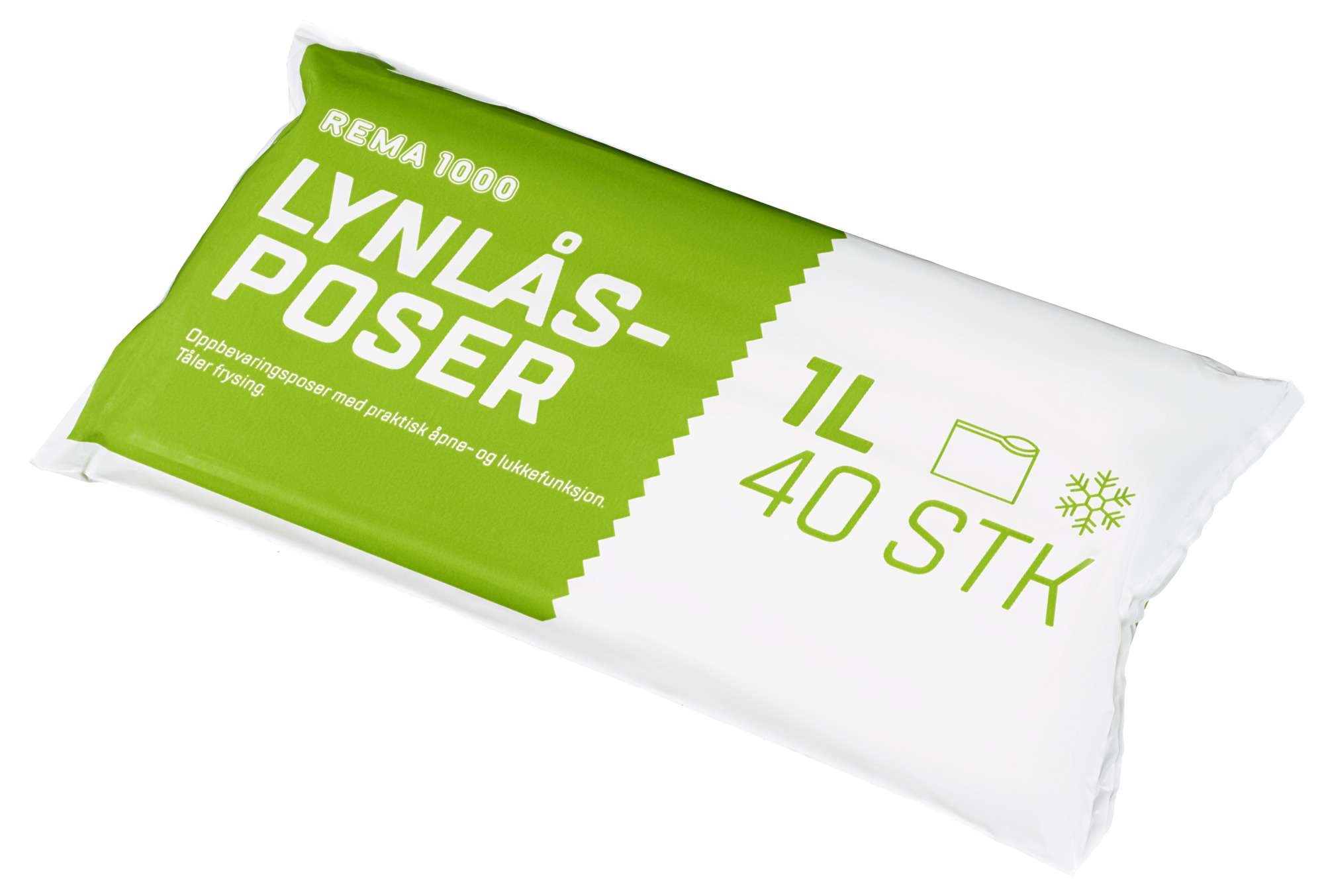 Lynlåspose 1l 40stk
