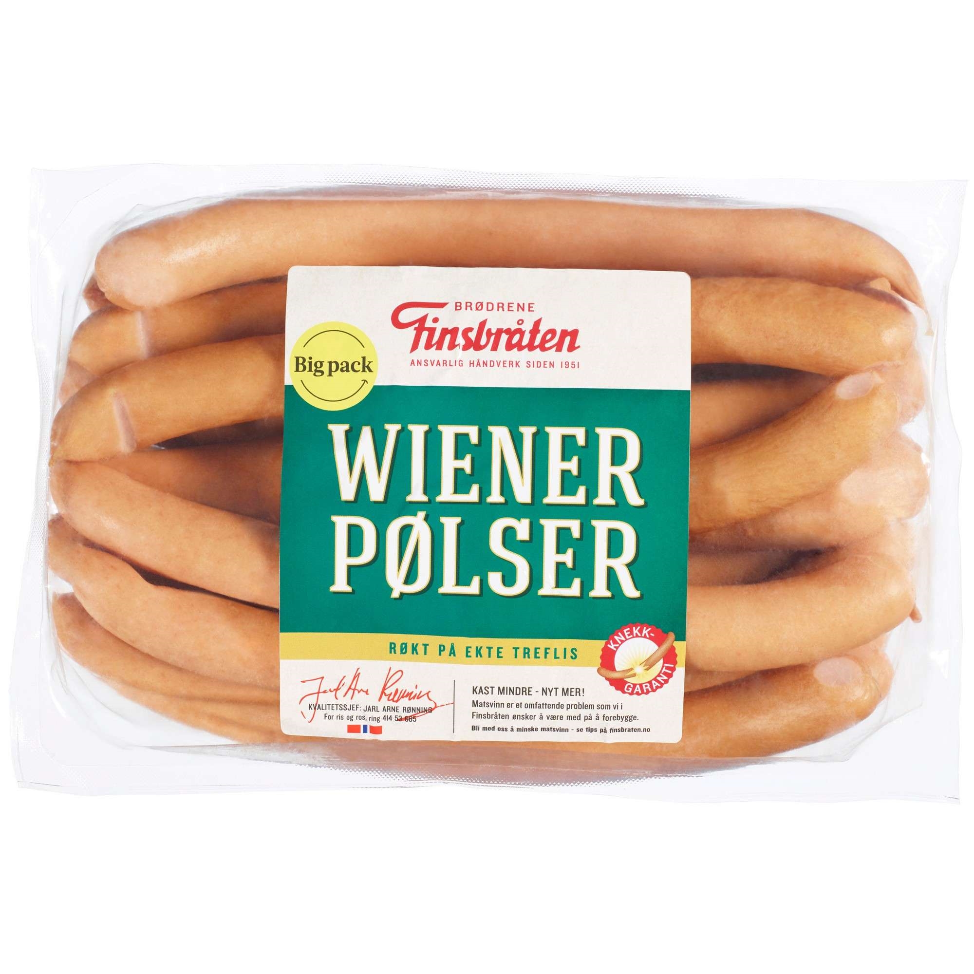 Wienerpølser frys 6x1,4kg