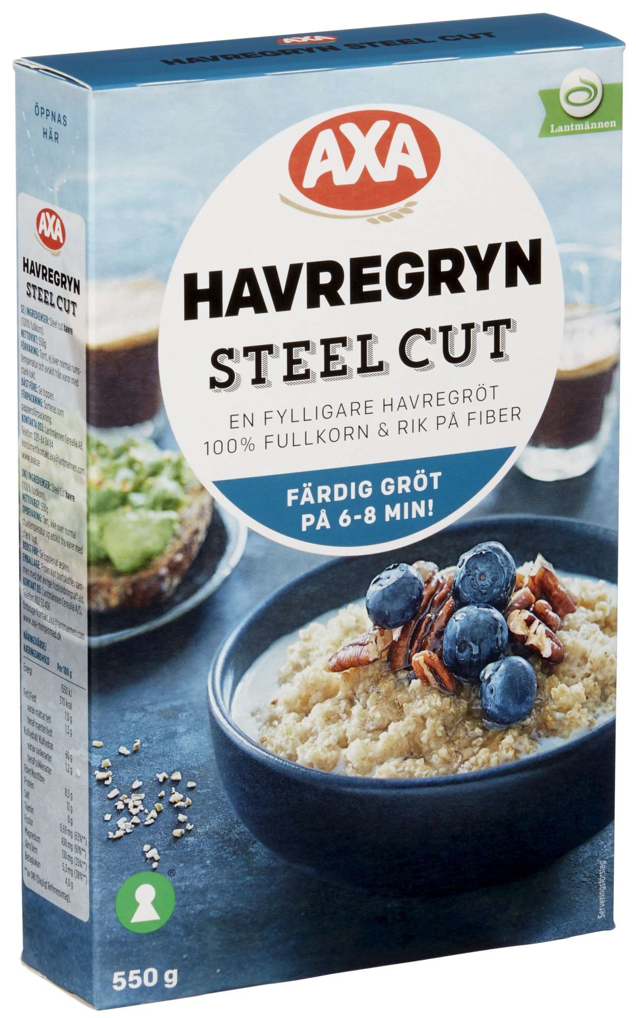Steel cut havre 550g