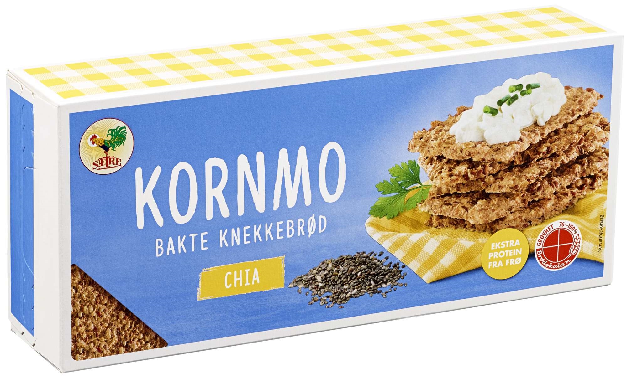 Kornmo baked crisp bread chia seeds 200g