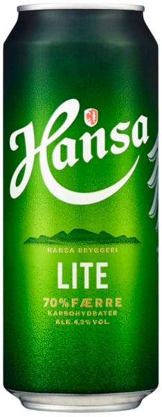 Hansa pilsner lite glutenfri bx   4,3%   24x50cl