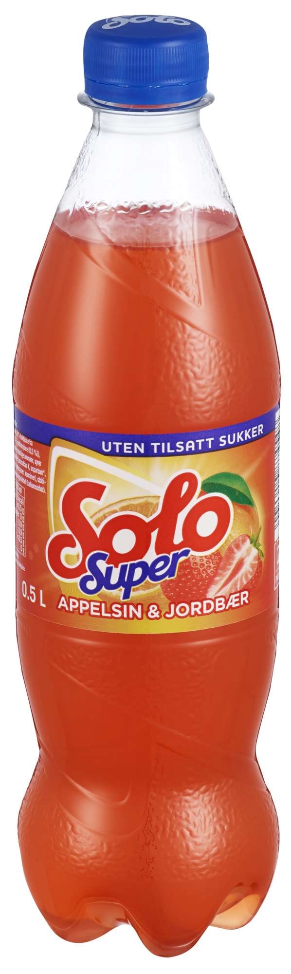 Solo super appelsin & jordbær   24x0,5l