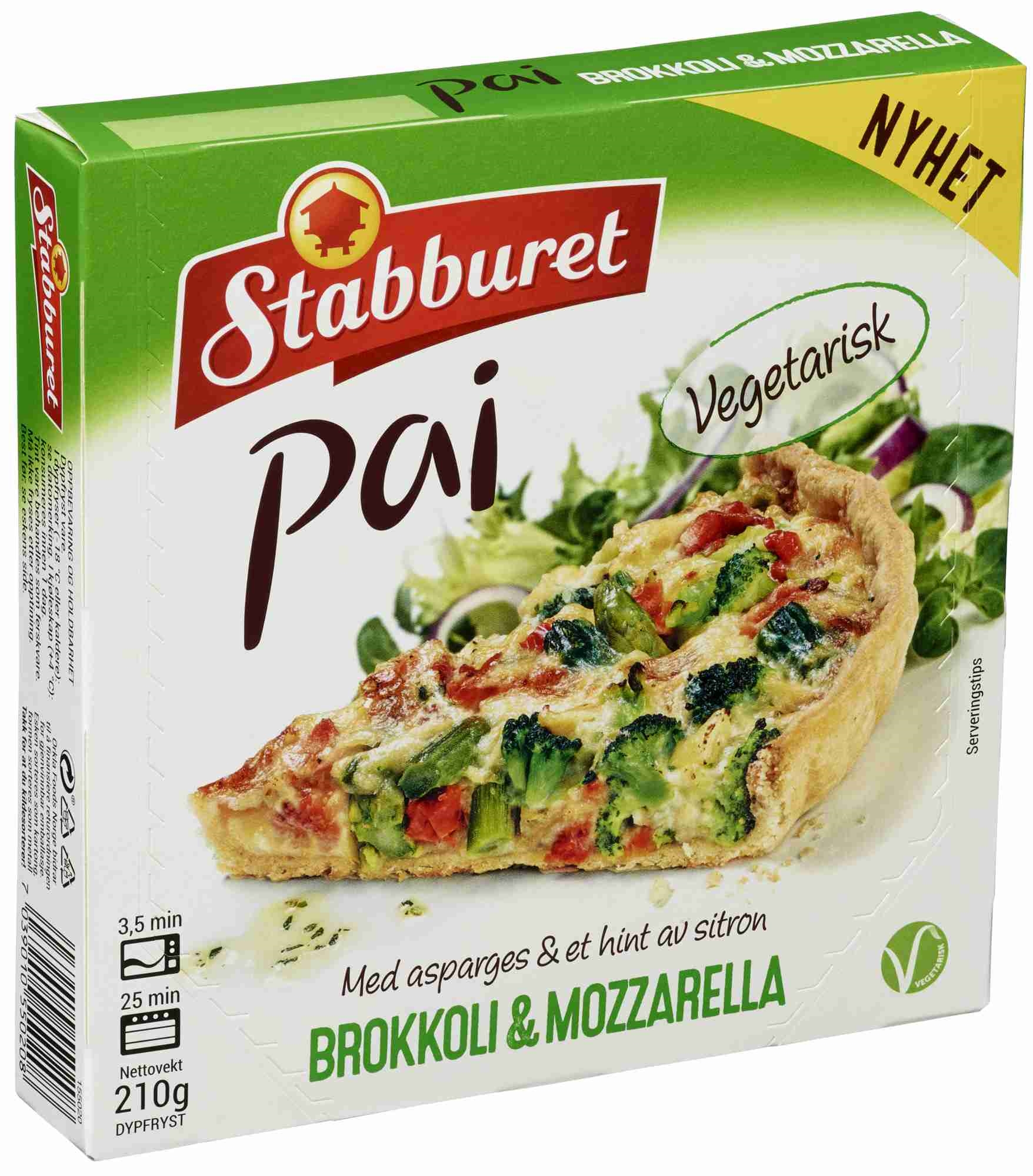 Pai brokkoli & mozzarella 10x210g