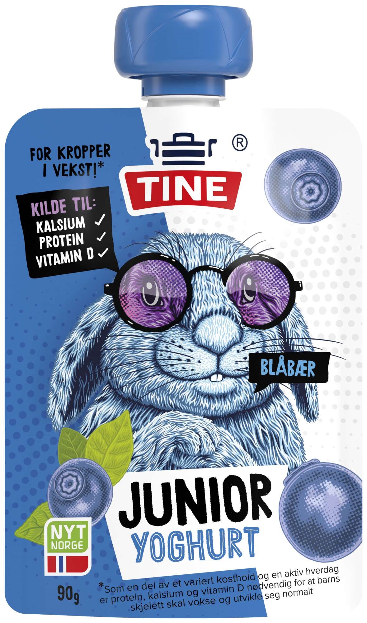 Sprett yoghurt blåbær 90g