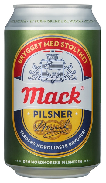 Mack pilsnerøl bx 4,5% 12x33cl