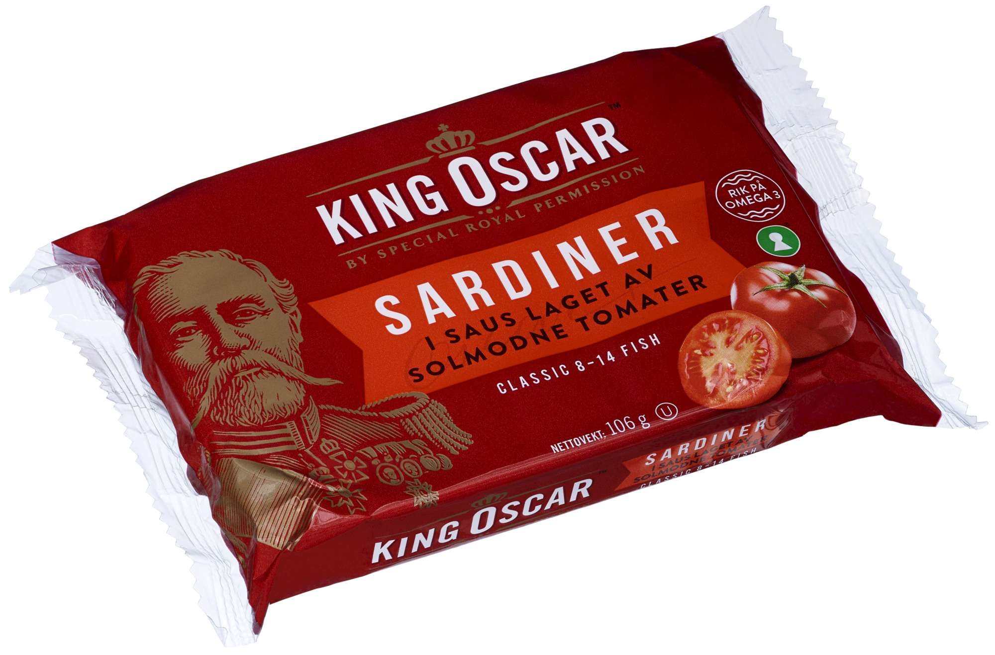 Sardiner solmodne tomater   106g