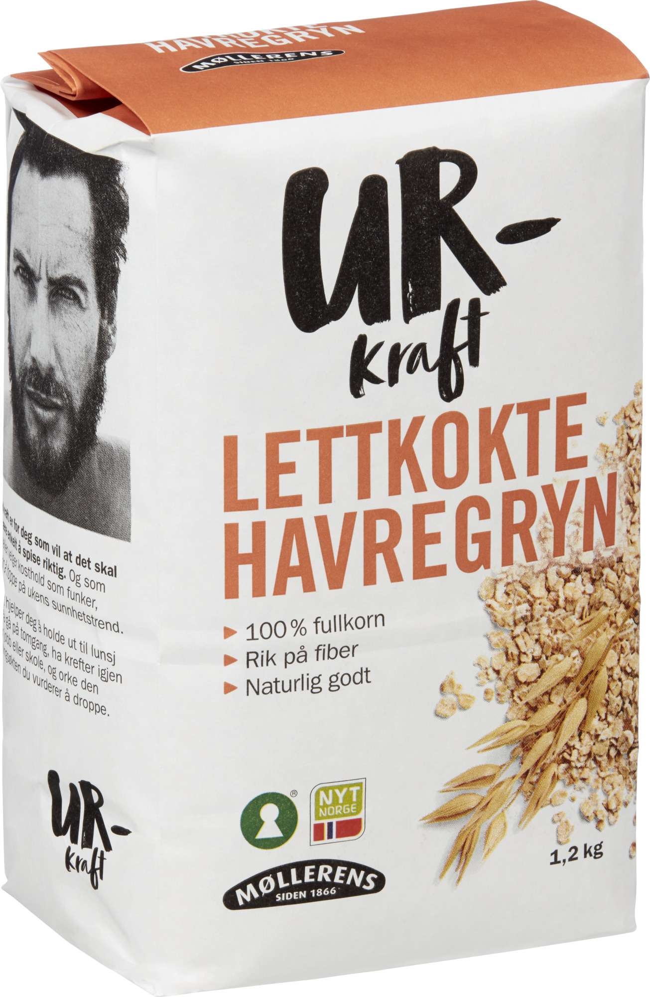 Urkraft lettkokte havregryn 1,2kg