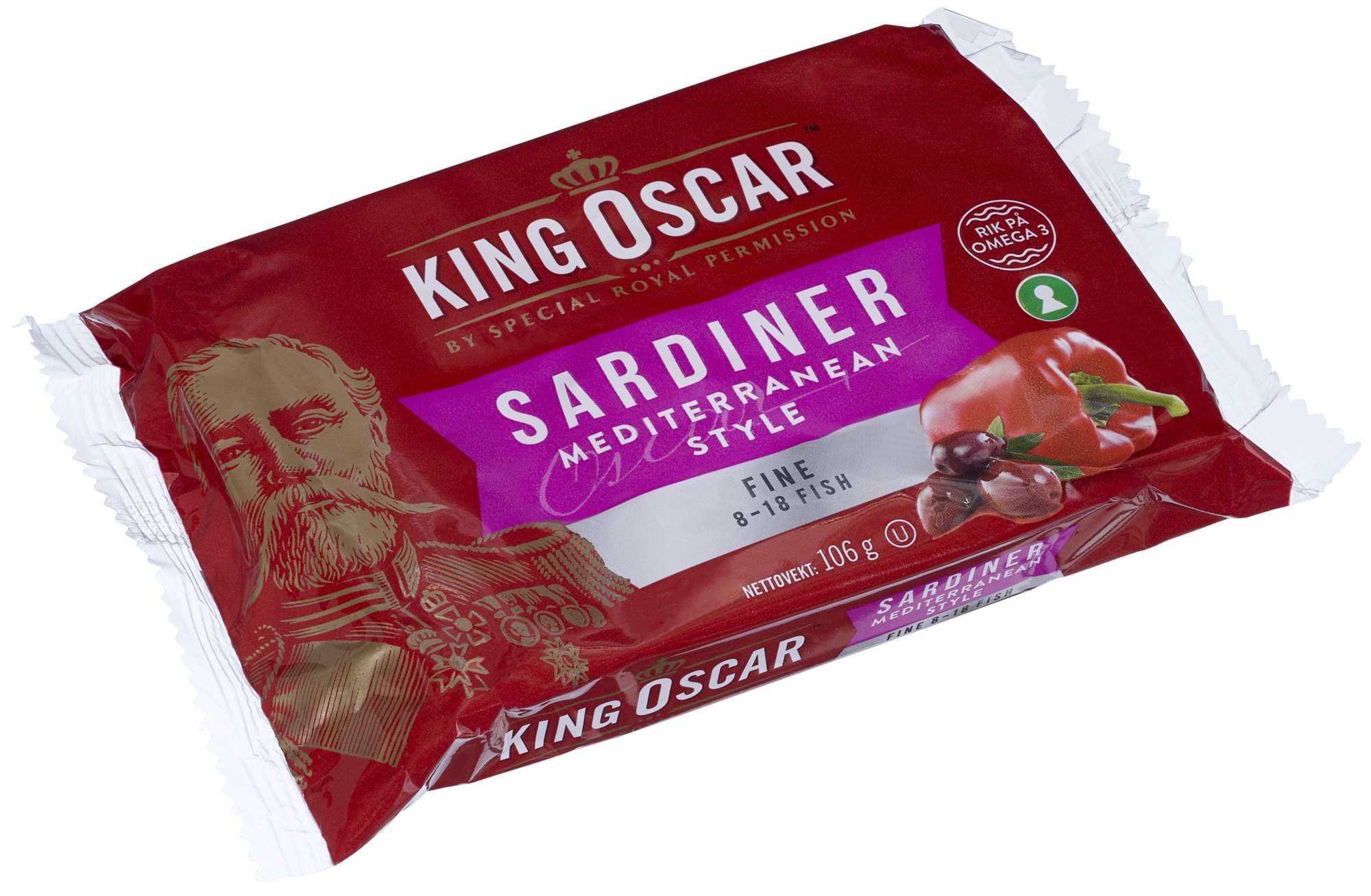 Sardiner mediterranean   106g