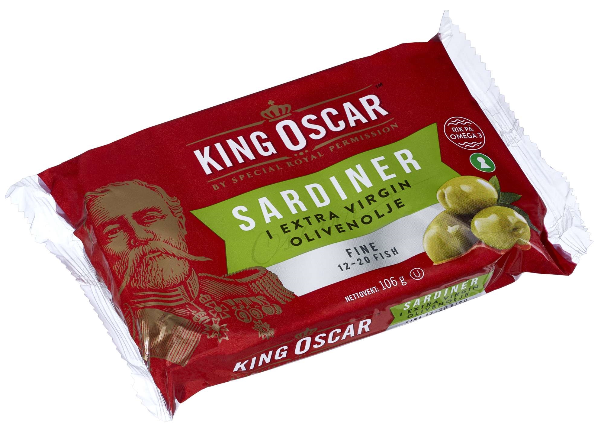 Sardiner olivenolje fine   106g