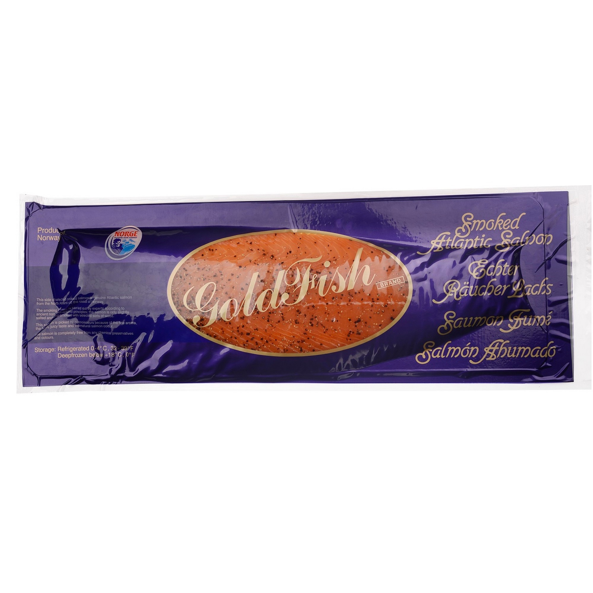 Røkt laks black&white sashimi-kutt goldfish   0,8-1,2  kg