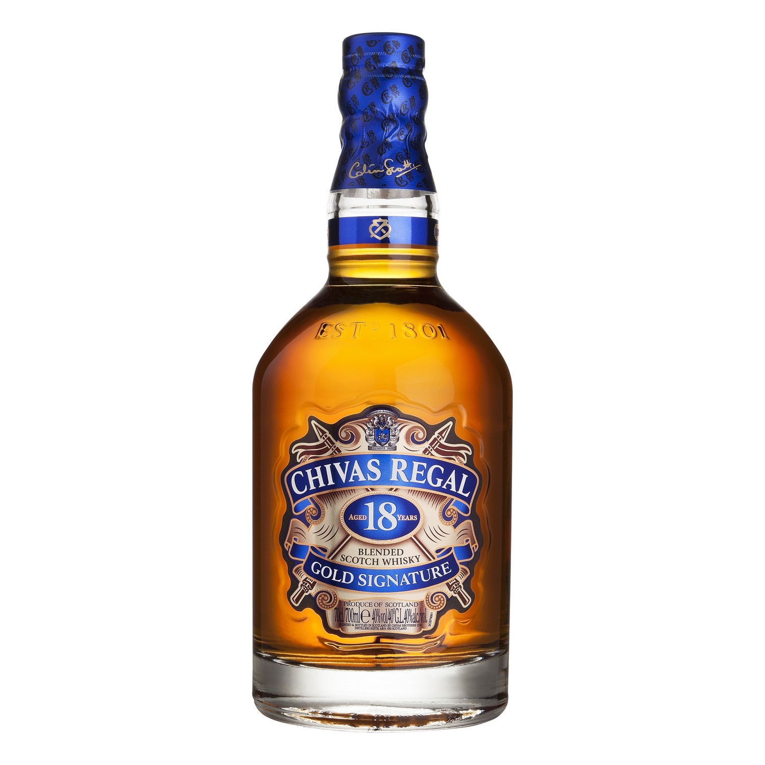 Chivas regal 18 years old  40%  70cl