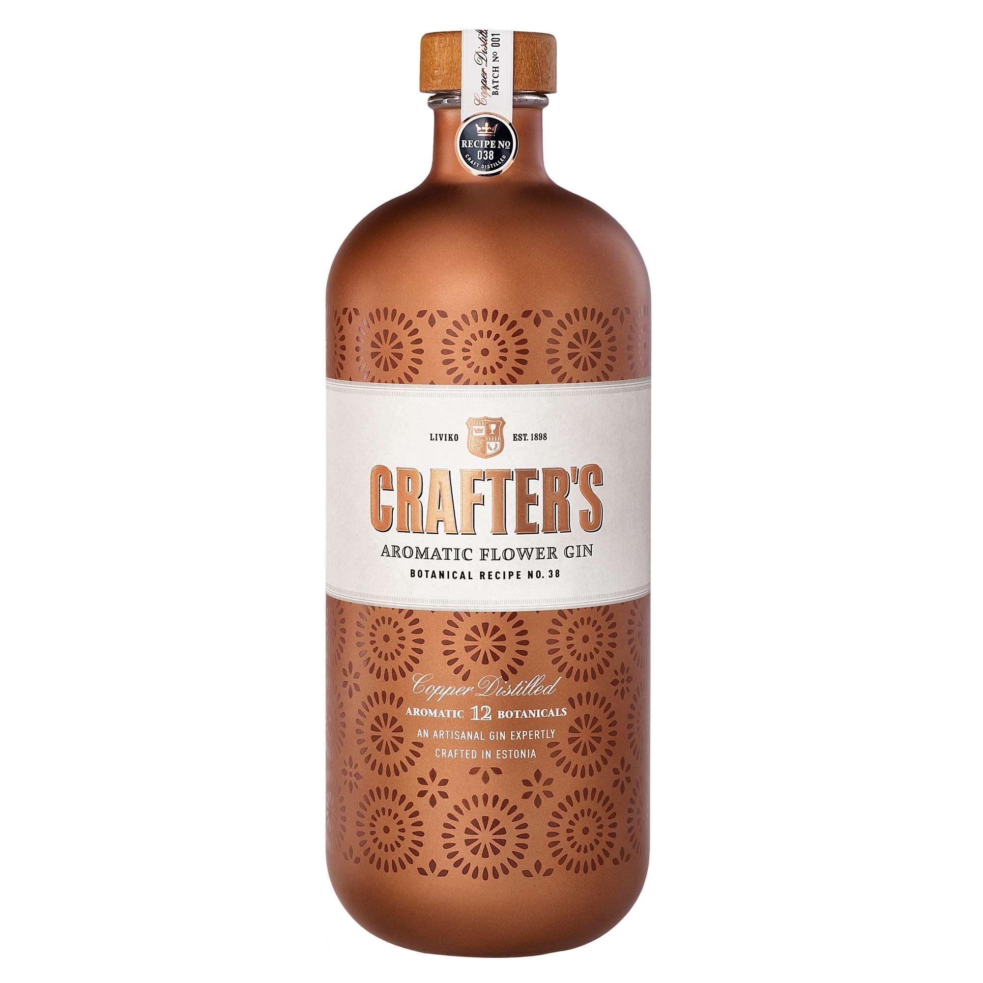 Crafters aromatic flower gin 44,3% 70cl