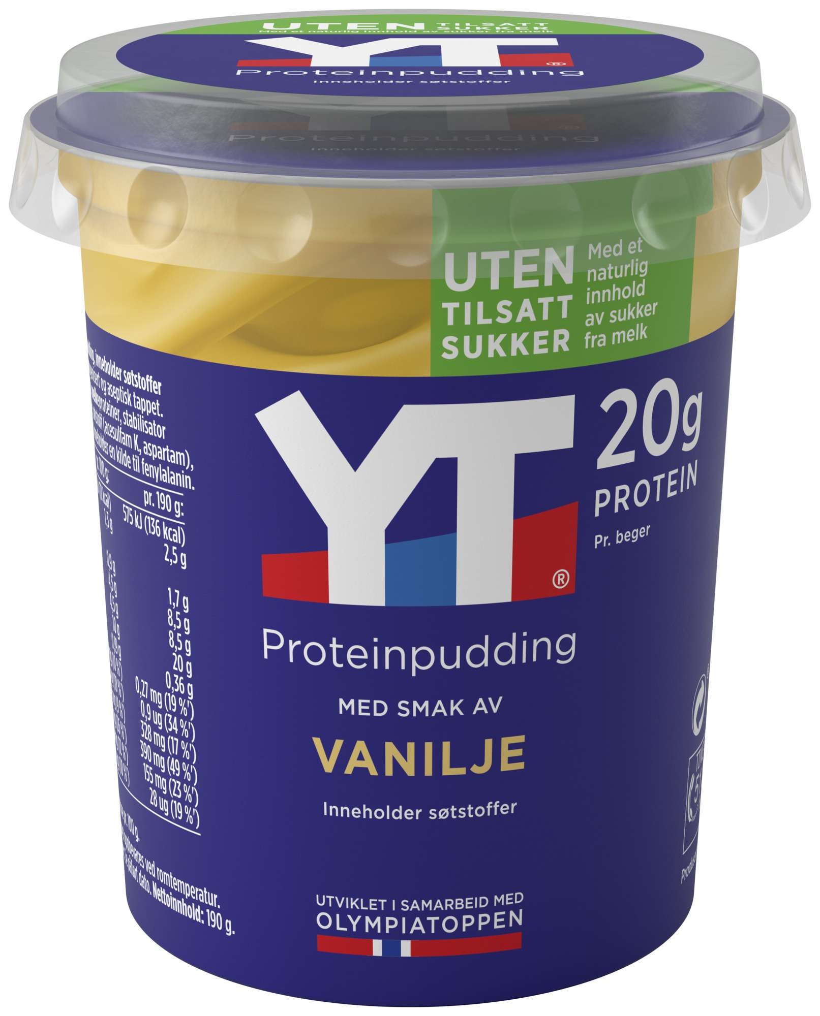 Yt protein vaniljepudding  190g