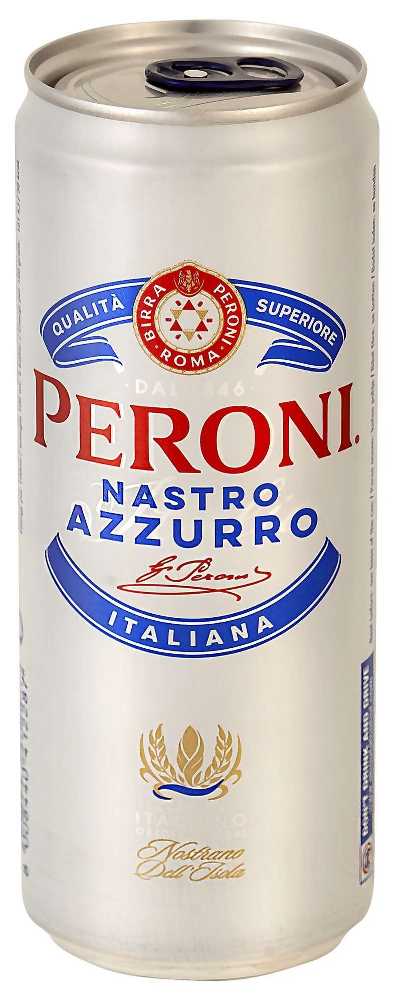 Peroni n azzurro sleek can 4,6% 24x33cl
