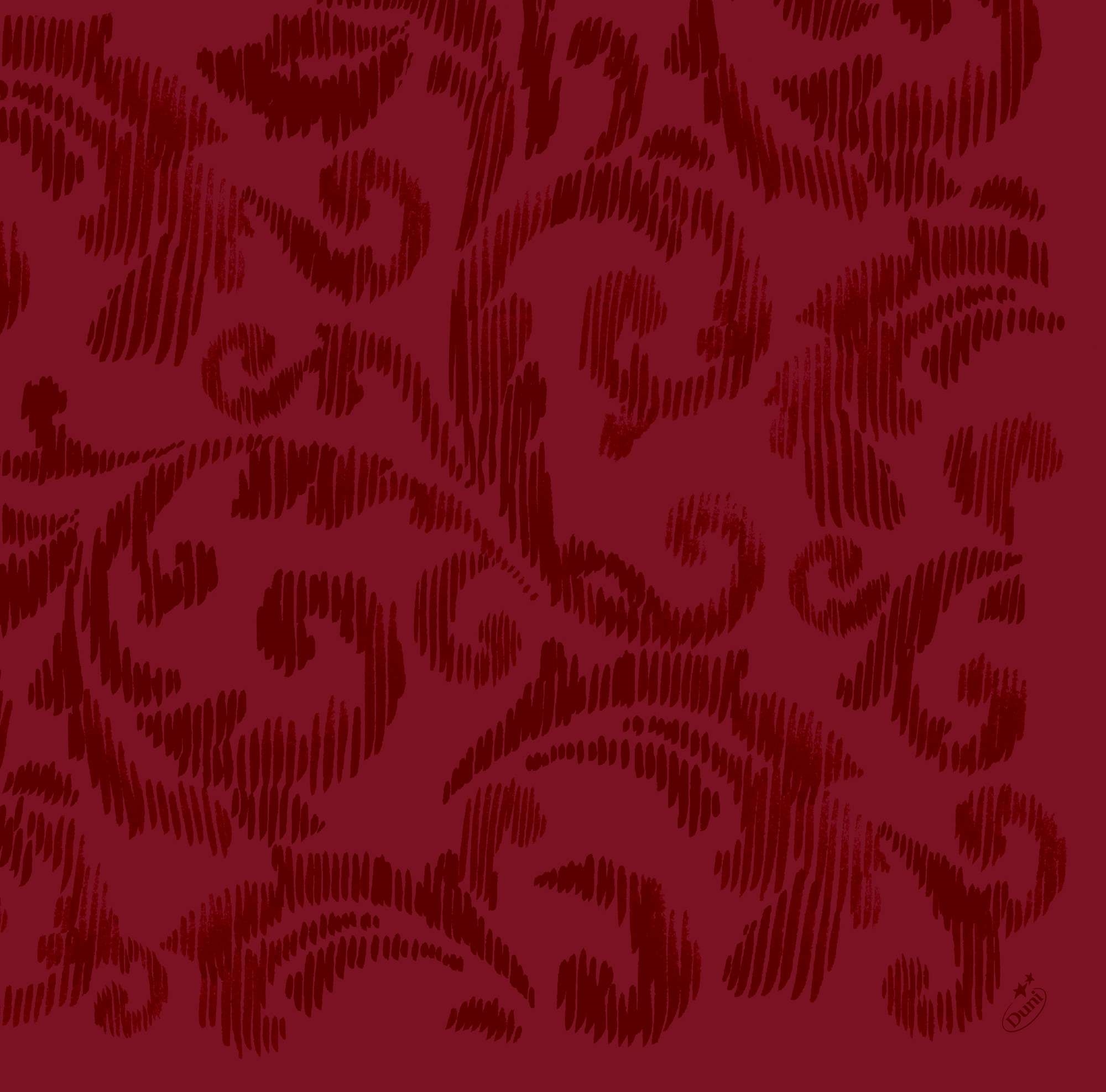 Serviett dunilin 40cm saphira bordeaux 45stk
