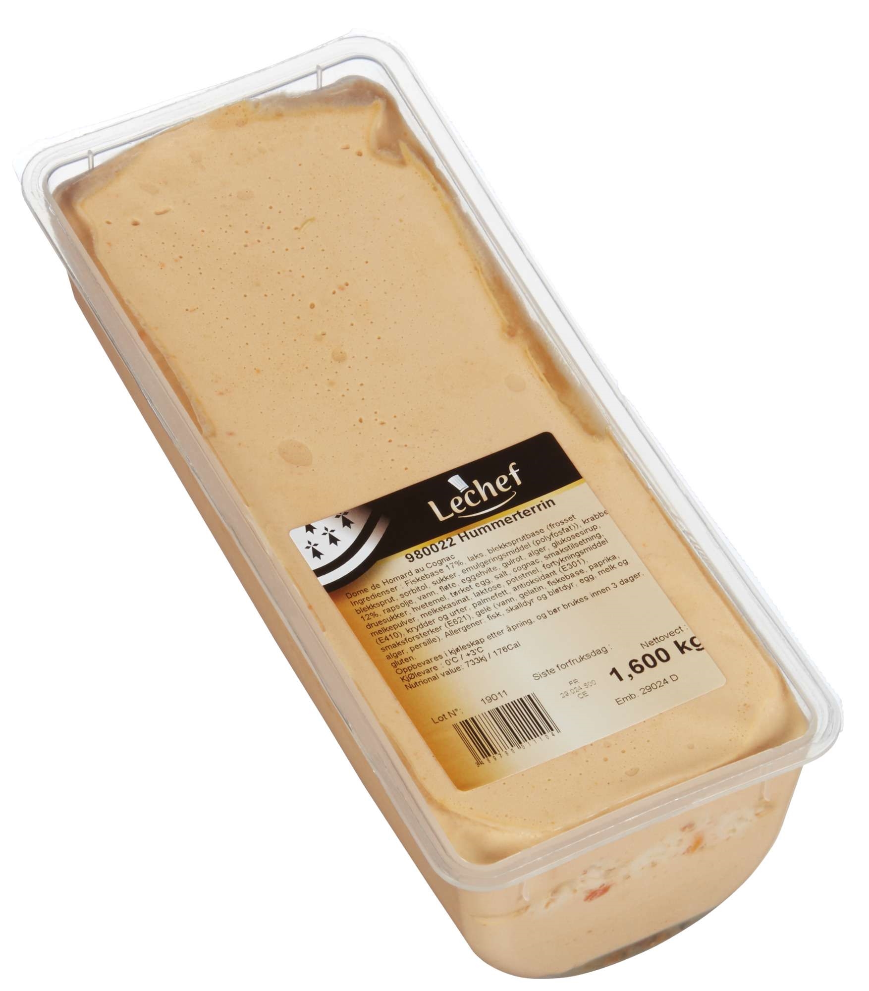 Lobster terrine w/cognac 1,6kg