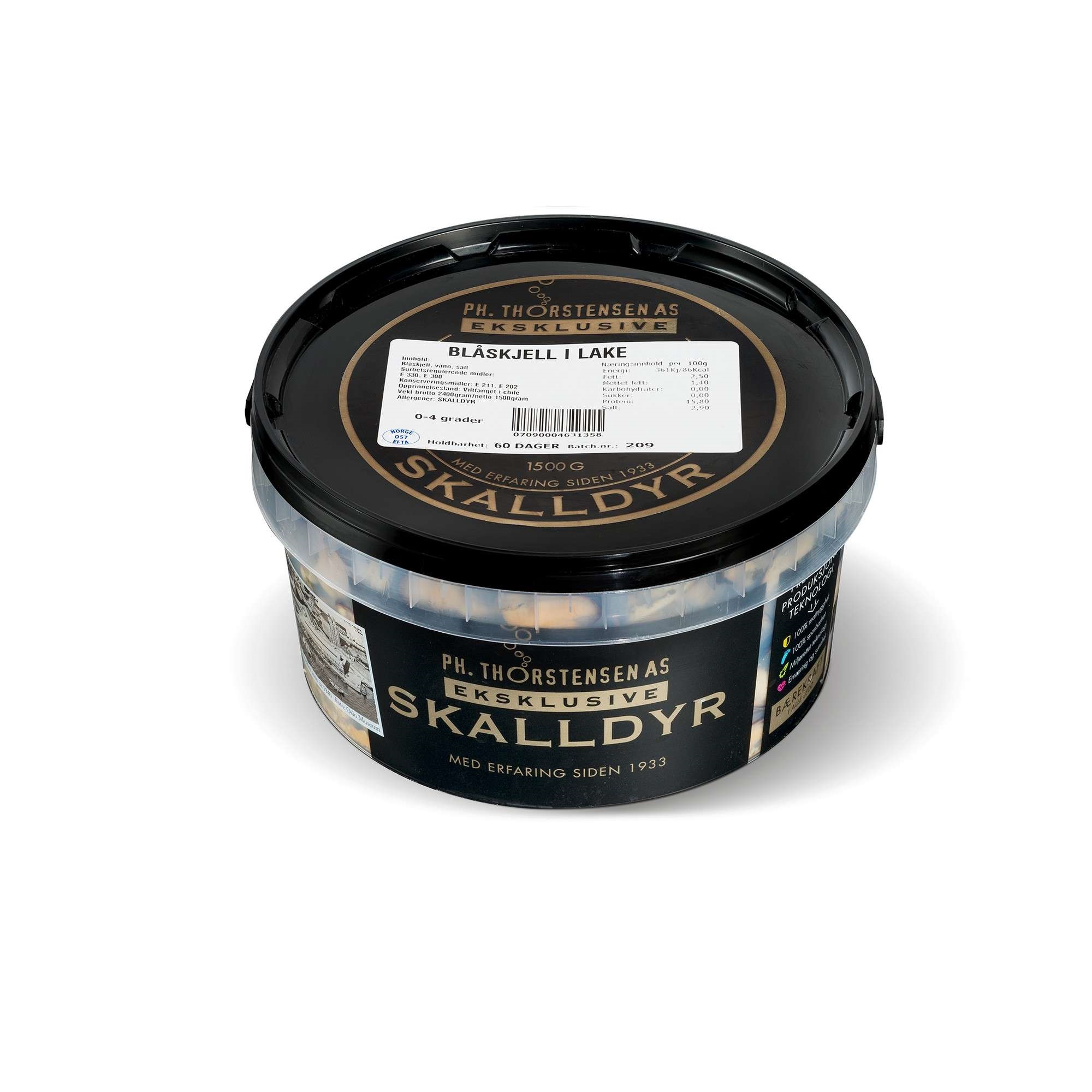 Blåskjell 1,5kg