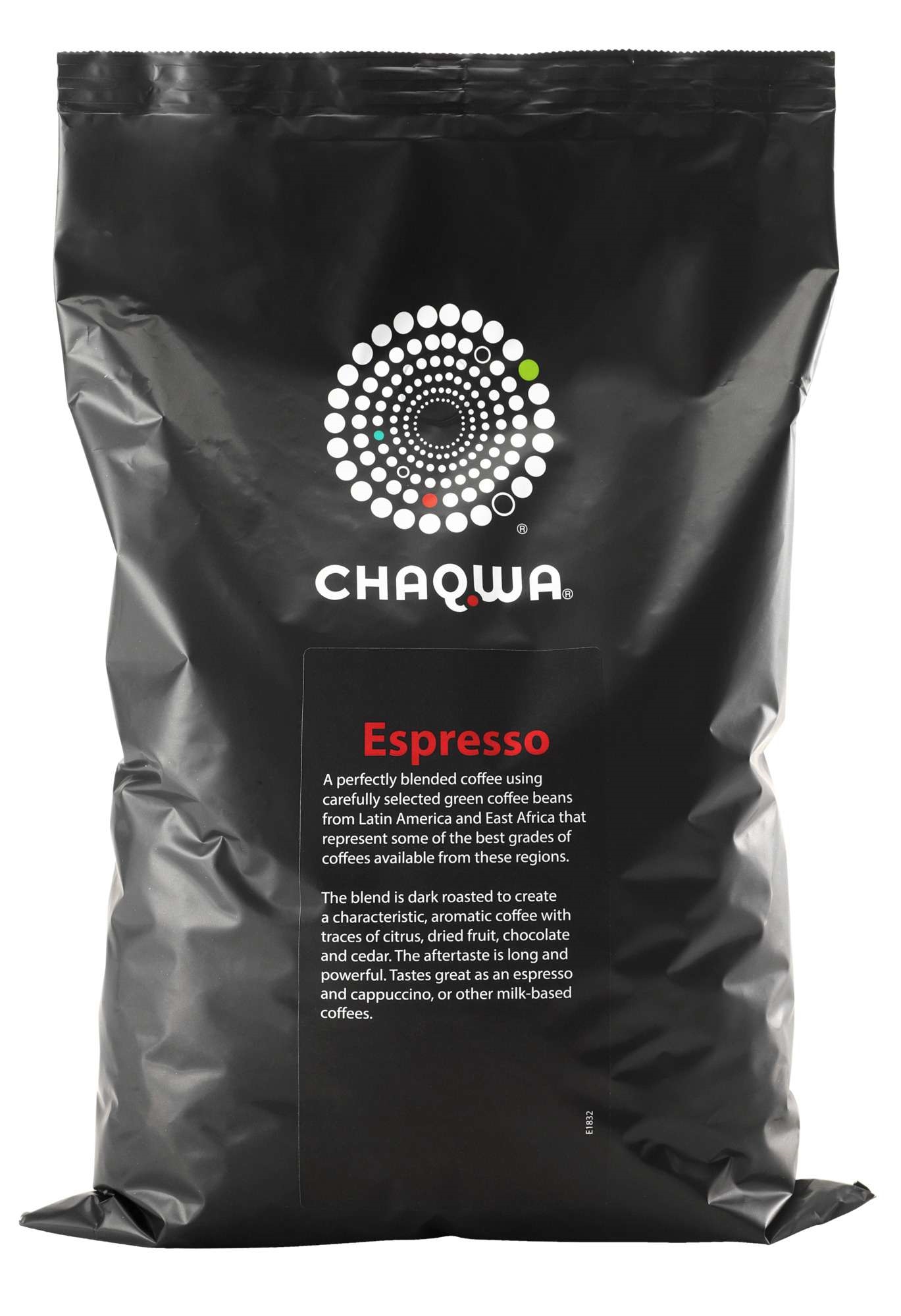 Chaqwa espresso hele bønner 6x1kg