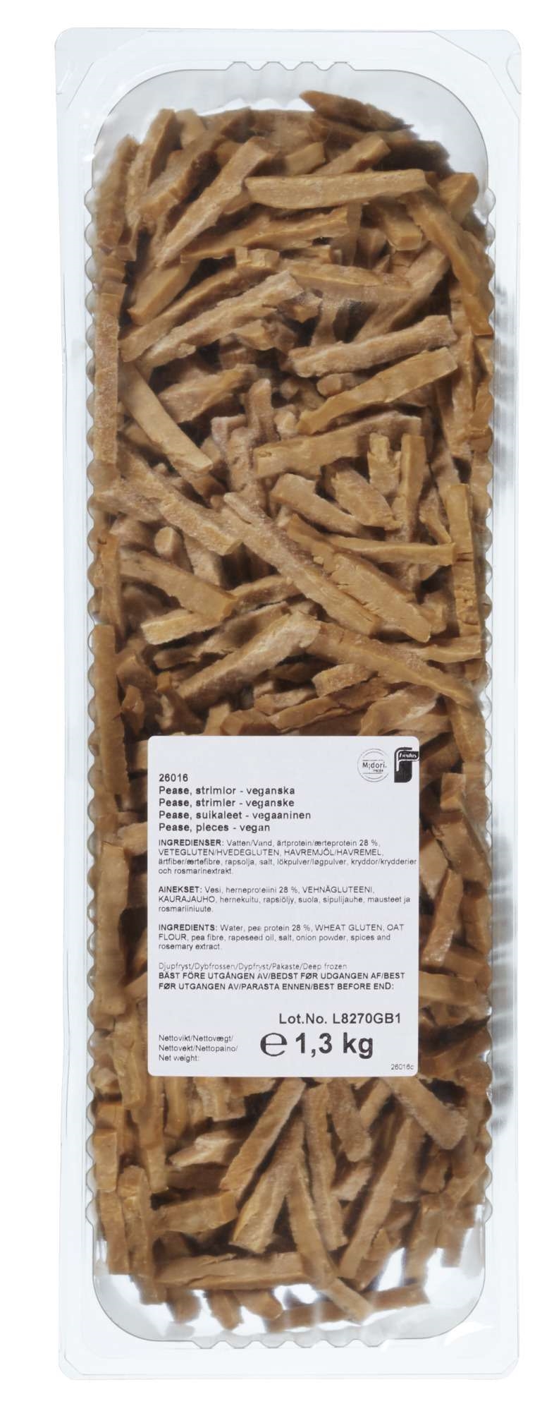 Pease veganske strimler 1,3kg