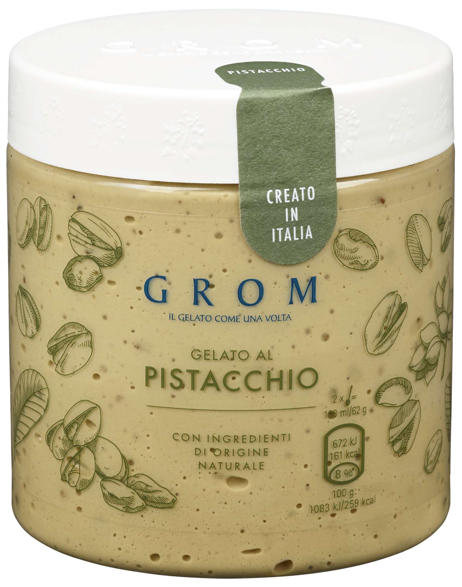 Grom dessert ice cream pistasie 460ml