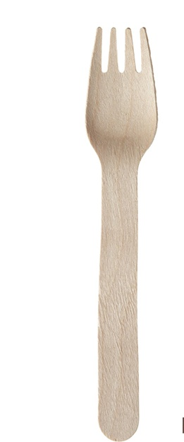 Trebestikk gaffel 158mm. 100stk
