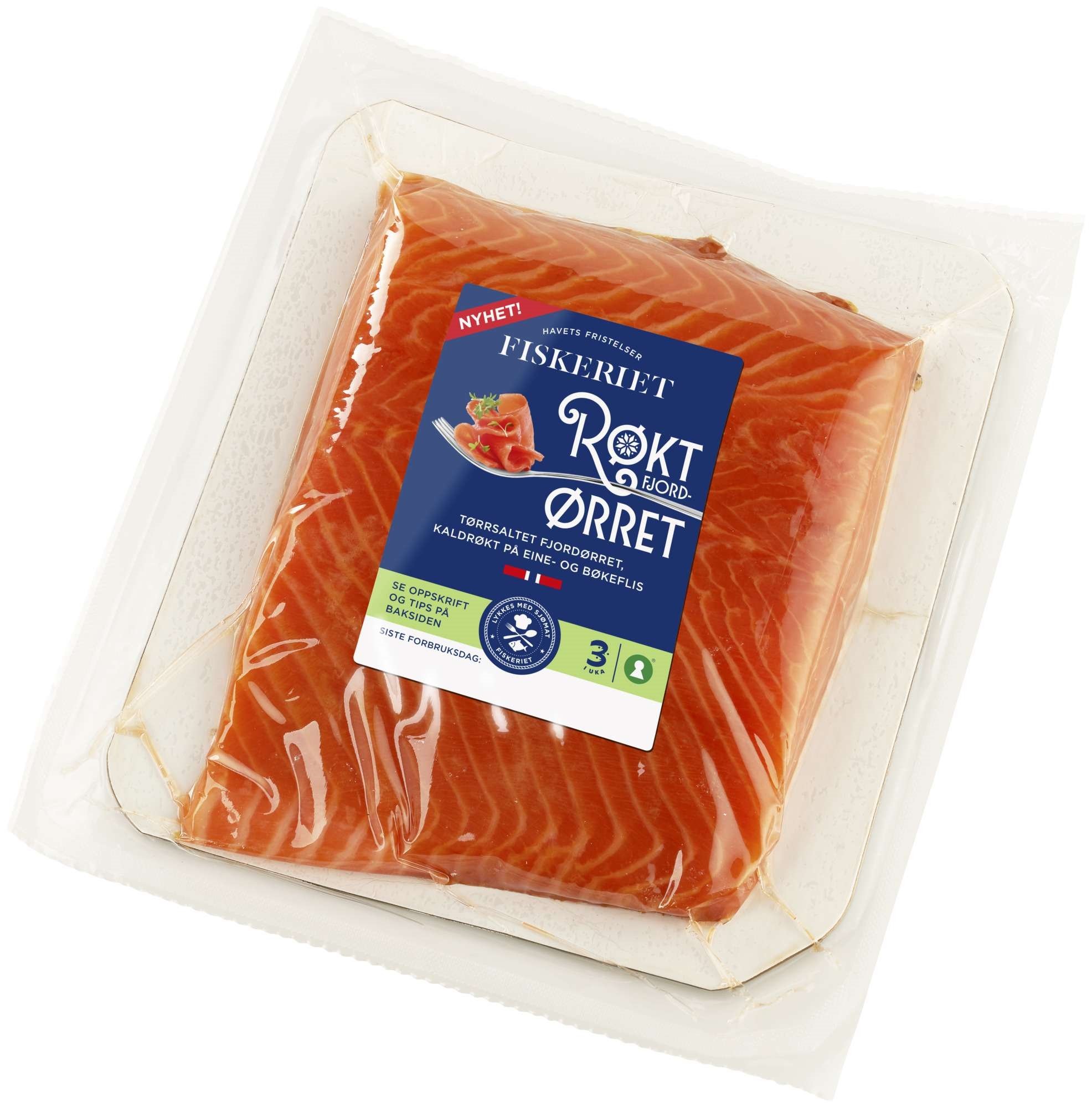 Røkt ørret bit ca350g kg