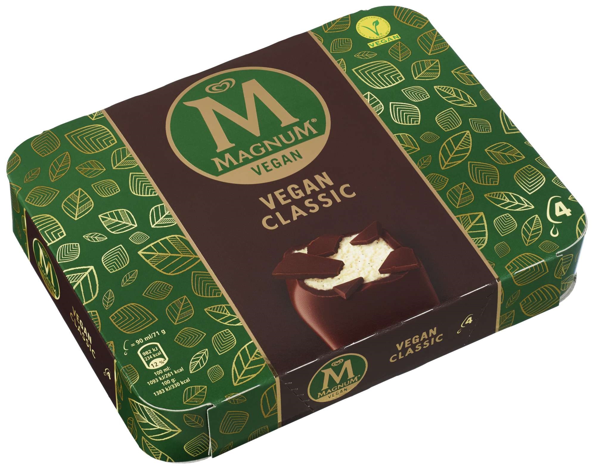 Magnum vegan classic multipakk 4x90ml