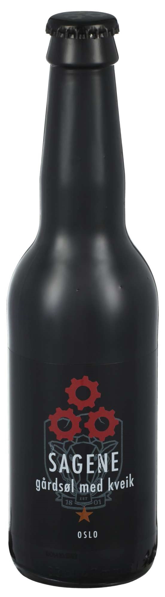 Sagene gårdsøl med kveik   7,5%   18x33cl