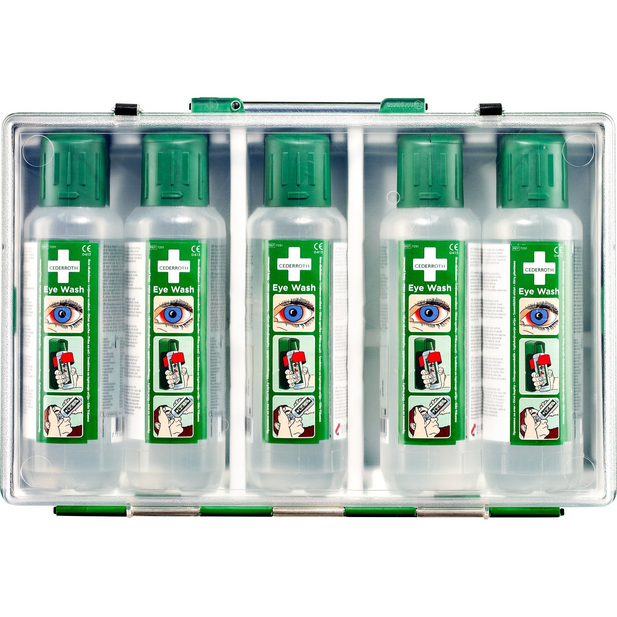 Øyedusjflaske i koffert 5x500ml  stk