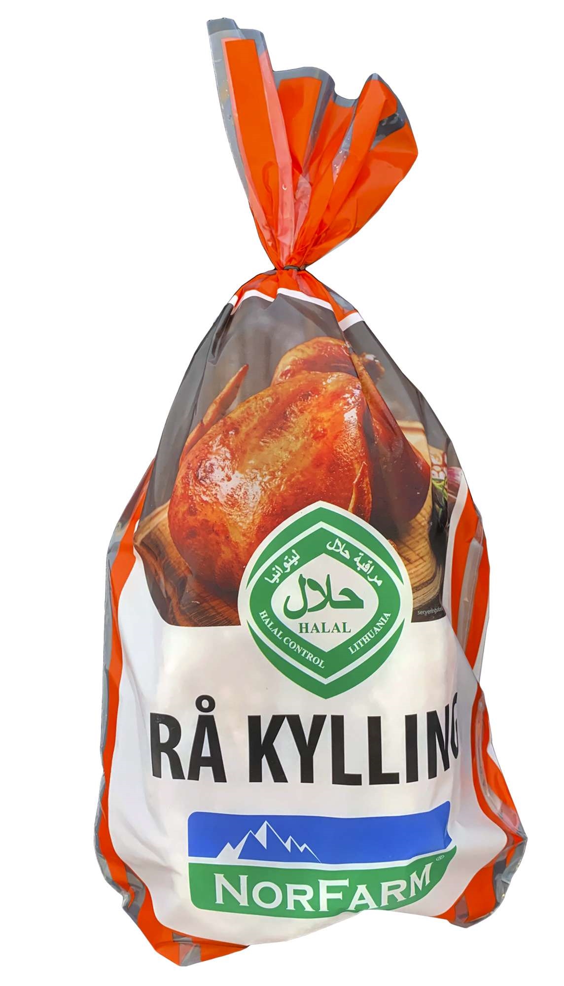 Høns hel rå halal ca1,1-1,3kg kg