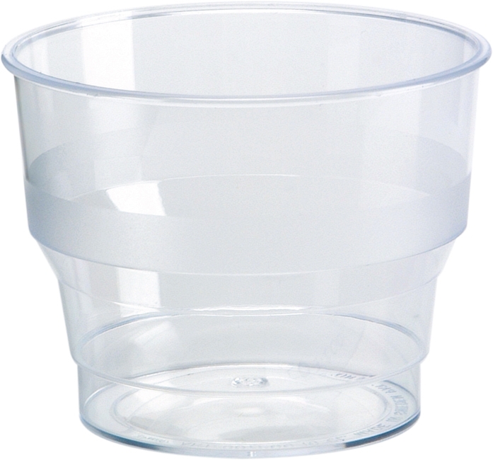 Glass plast 10cl klar 50stk