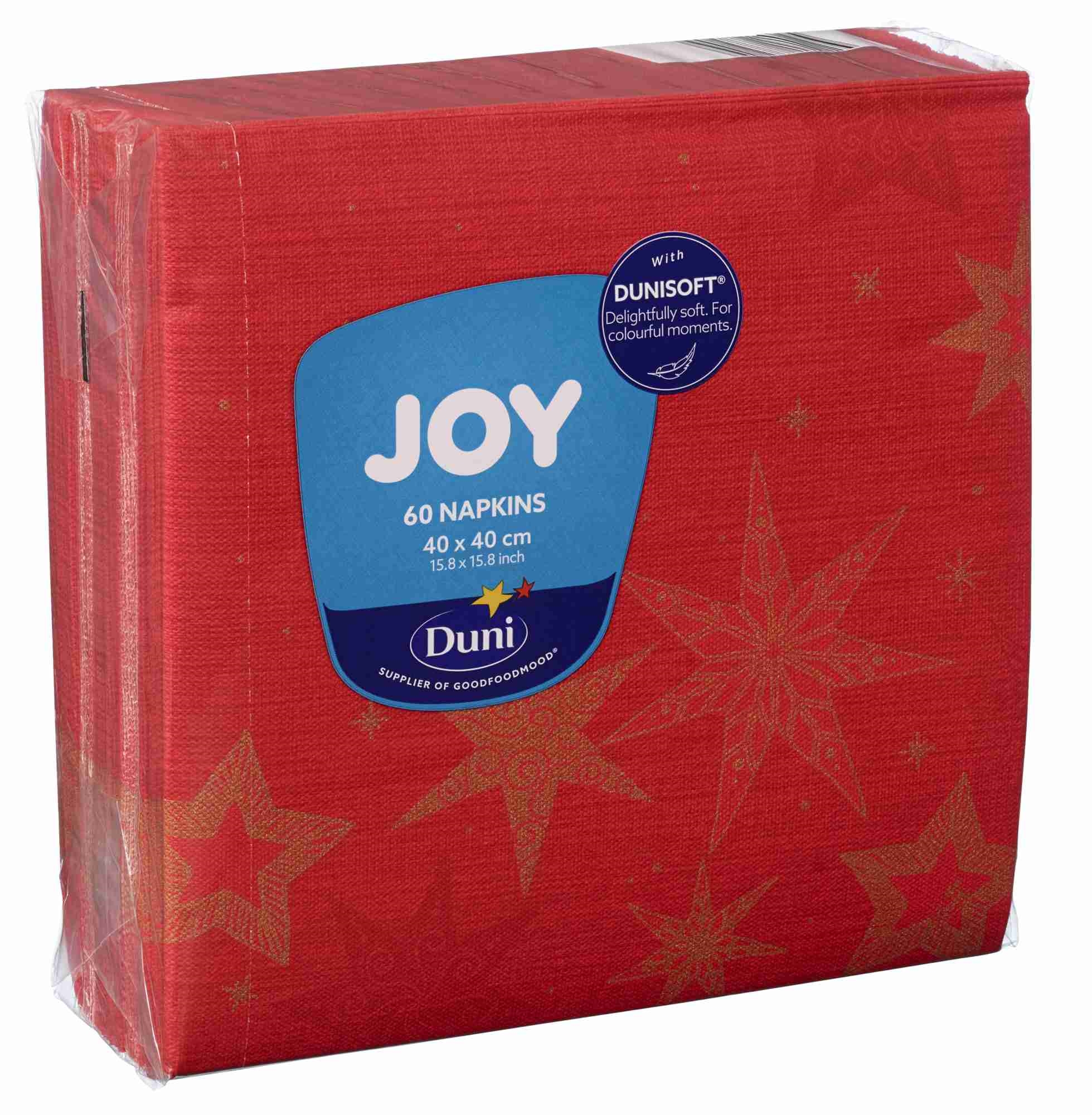 Serviett dunisoft star stories red 40cm 60stk