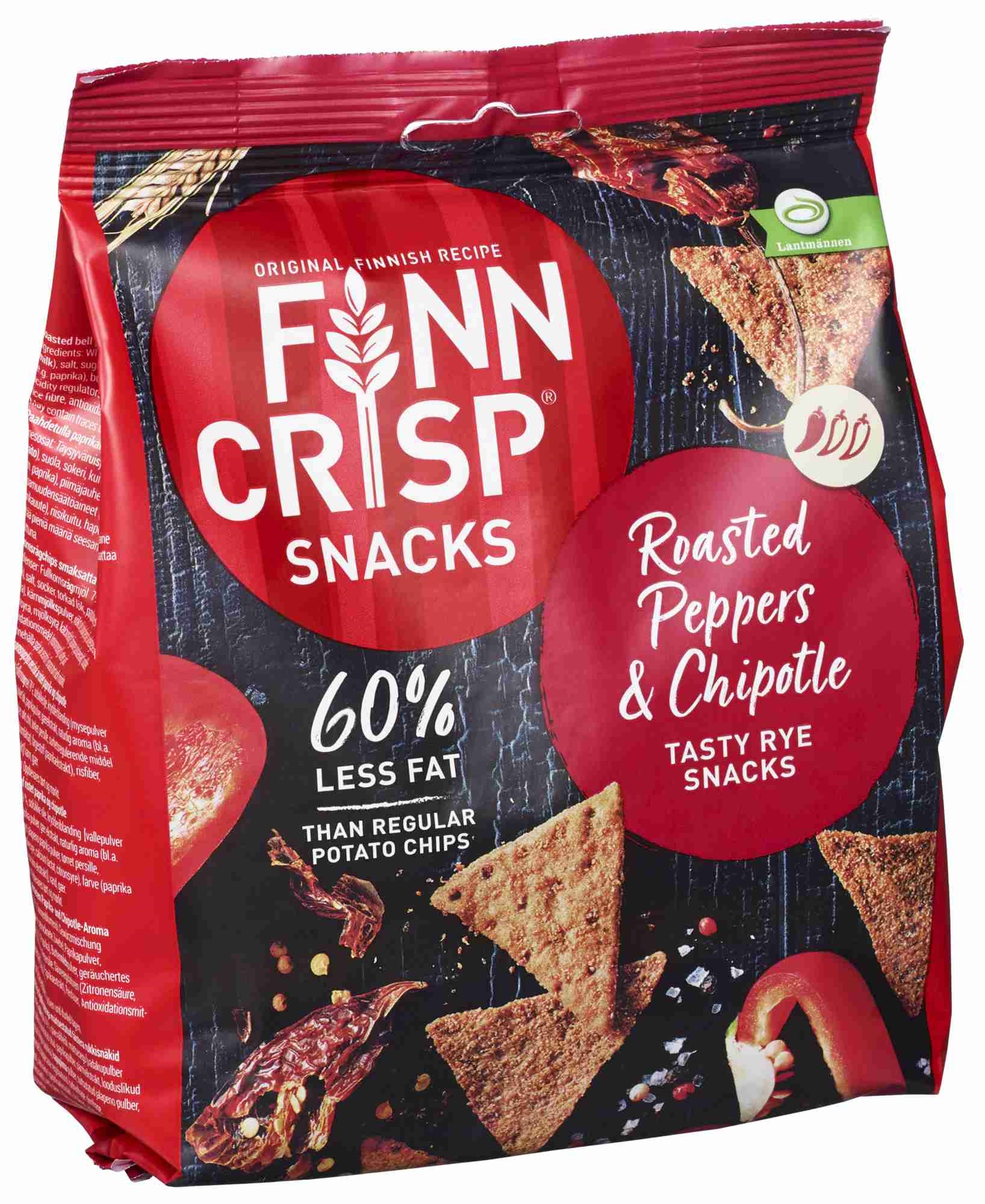Rye snack rosted peppers & chipotle 150g