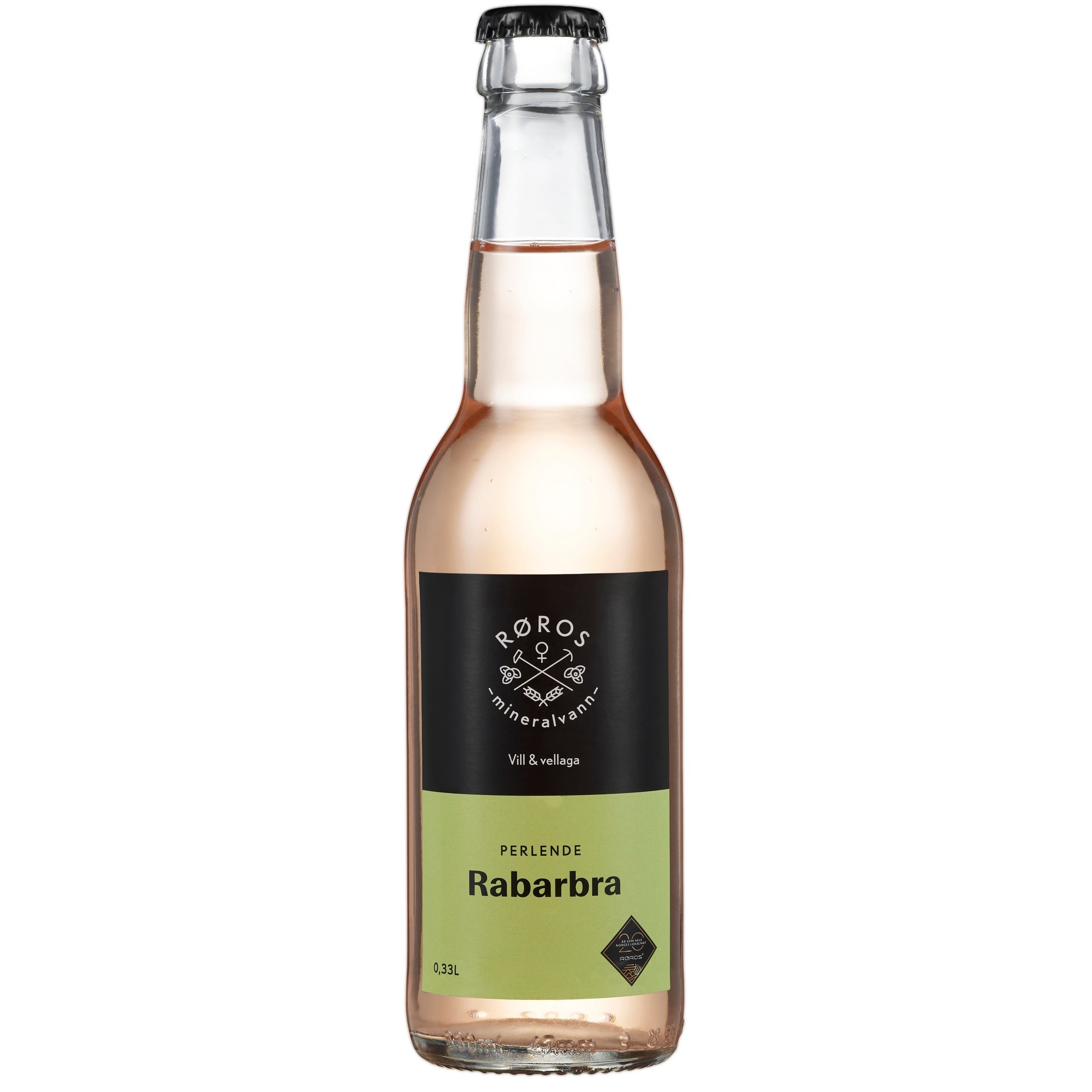 Perlende rabarbradrikk 12x33cl