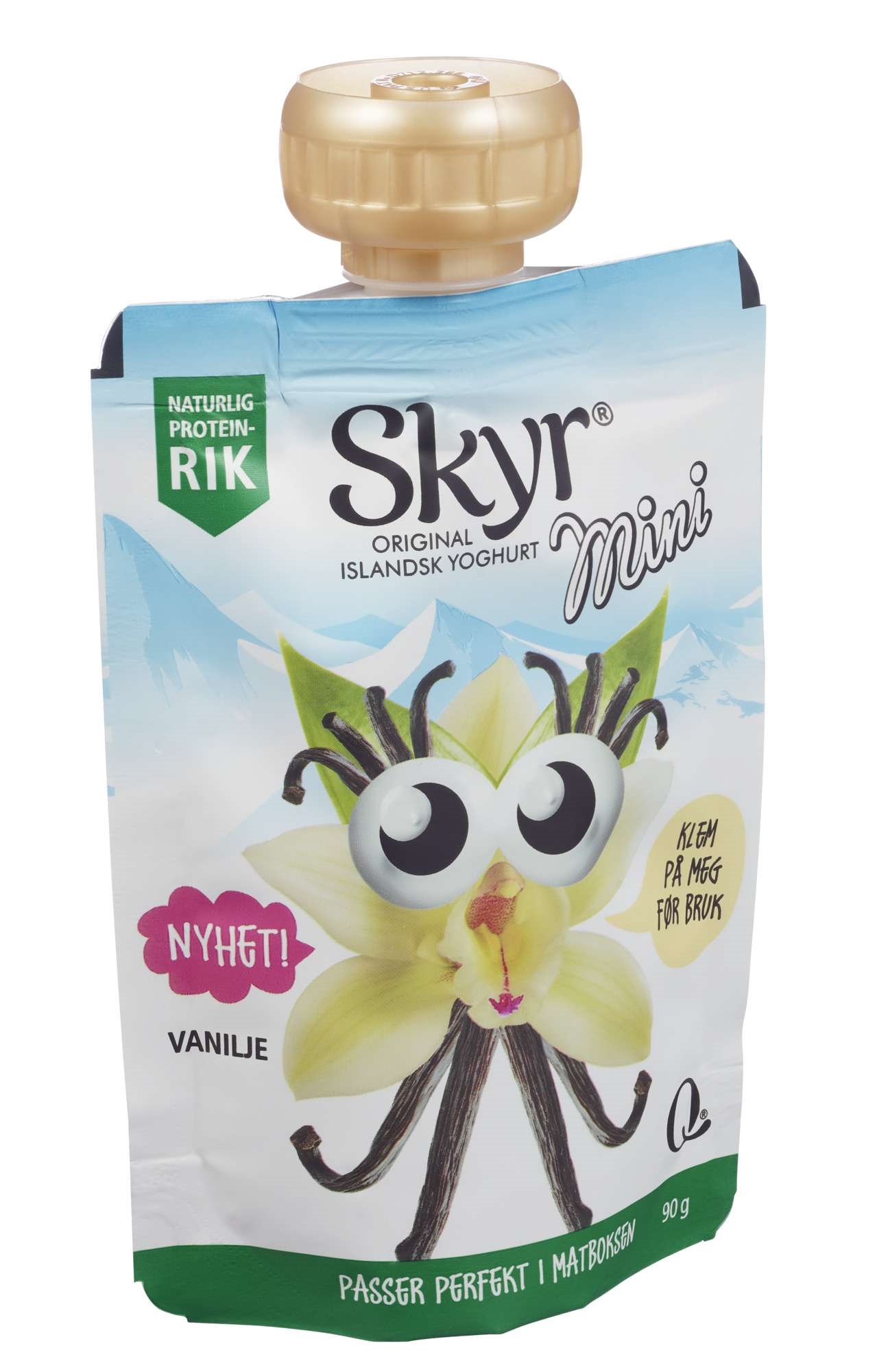 Skyr mini vanilje pose 90g