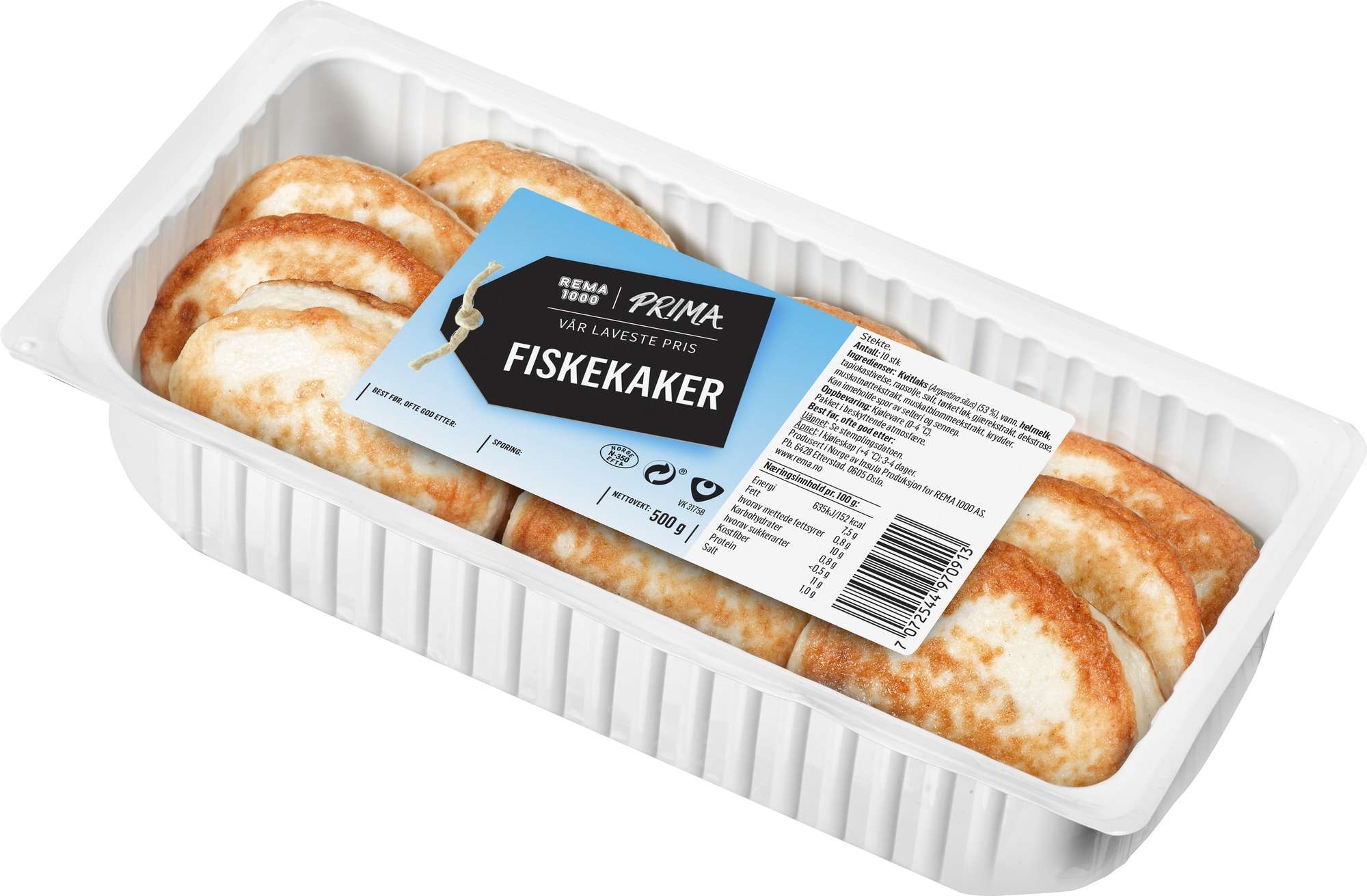 Fiskekaker 500g