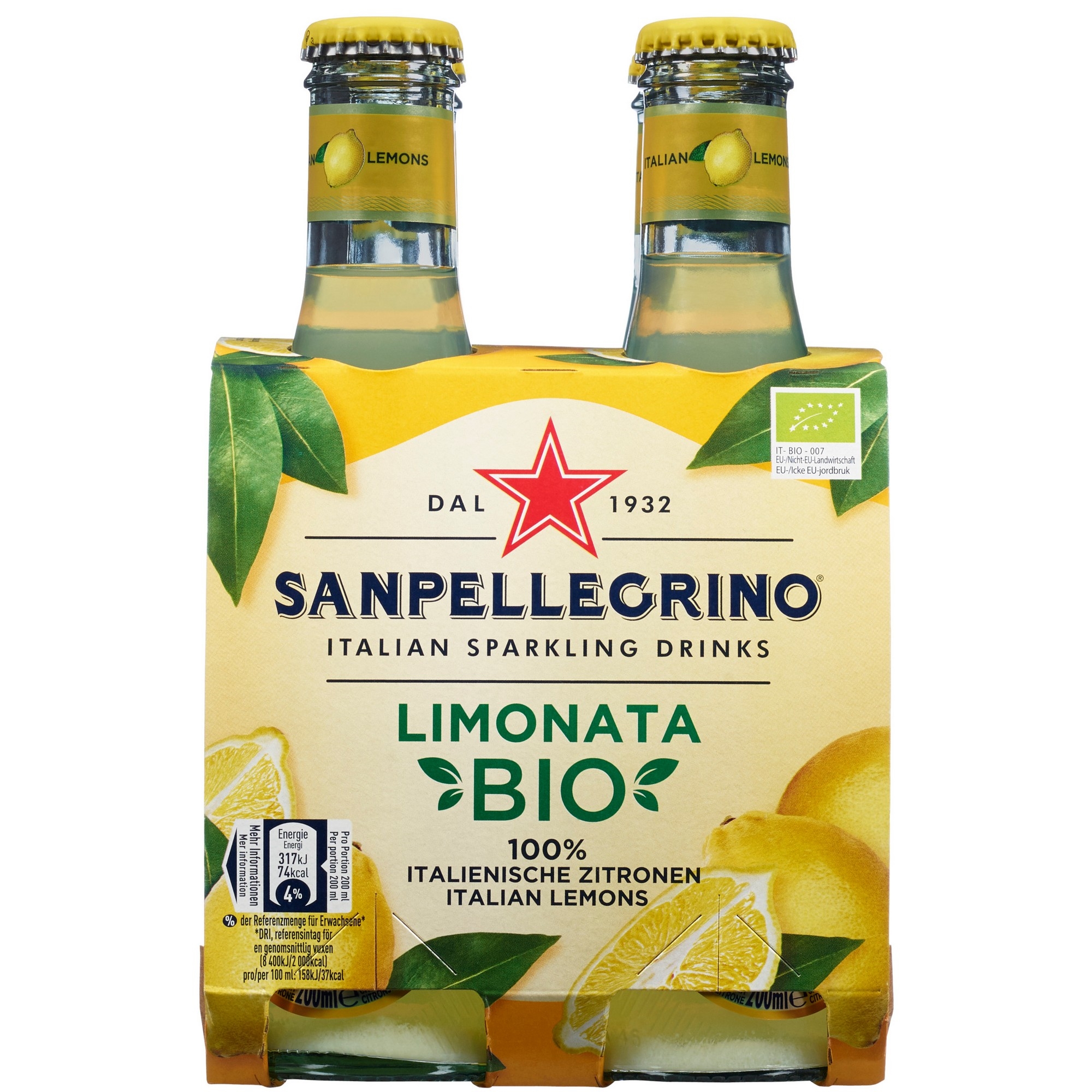 San pellegrino limonata org 4pk fl 24x20cl