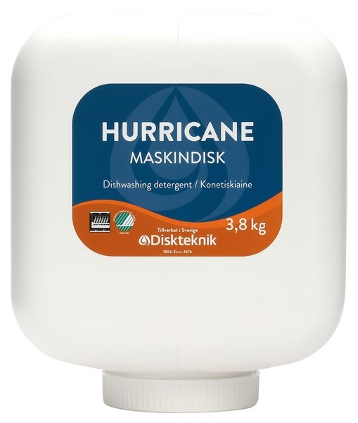 Hurricane maskinoppvaskmiddel 3,8kg