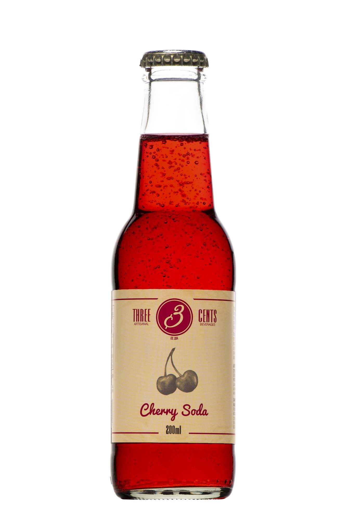 Three cents cherry soda  24x20cl
