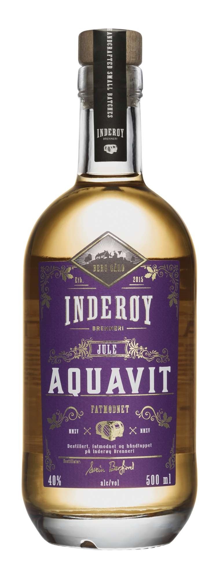 Inderøy brenneri juleaquavit 40% 50cl