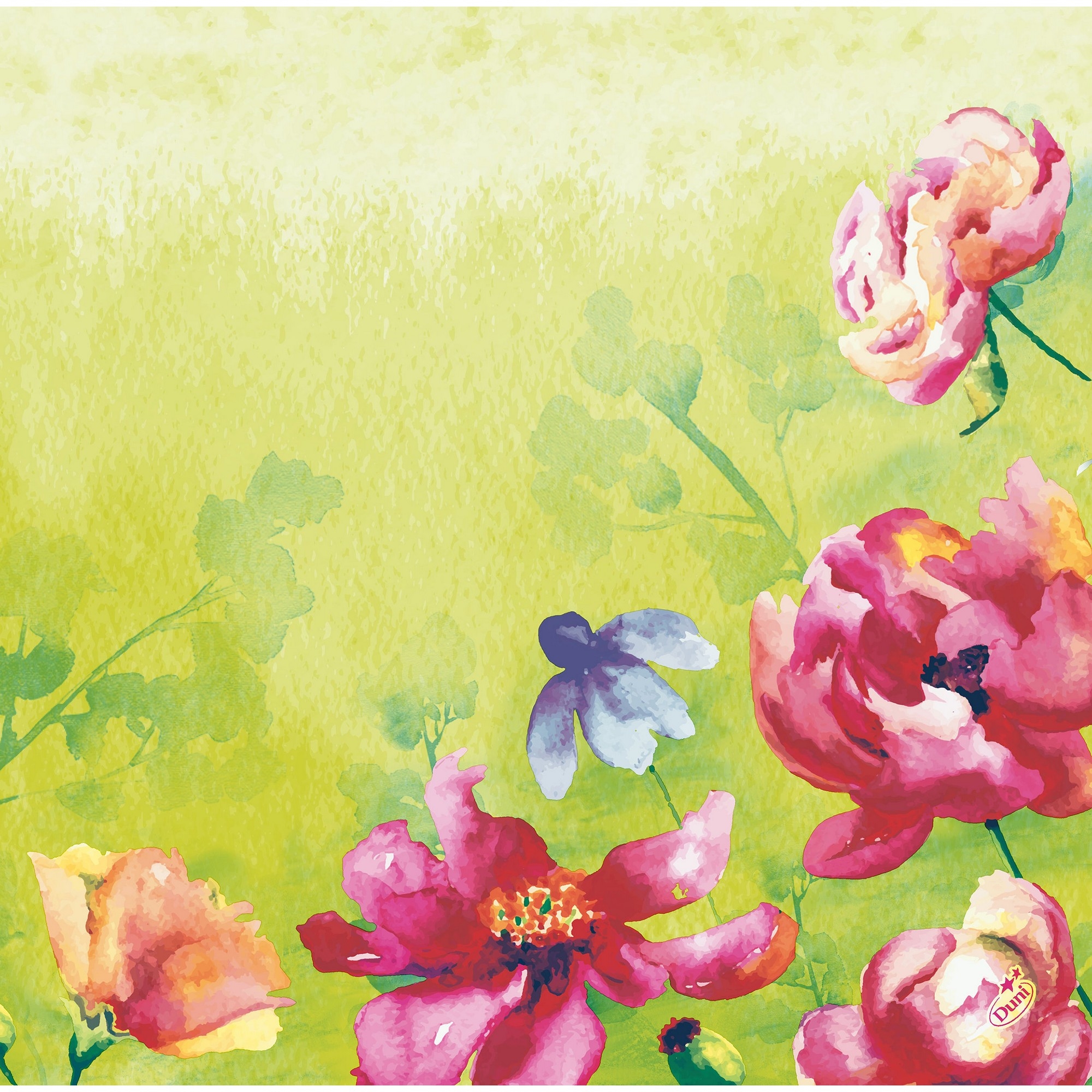 Serviett dunisoft 40cm garden joy 60stk