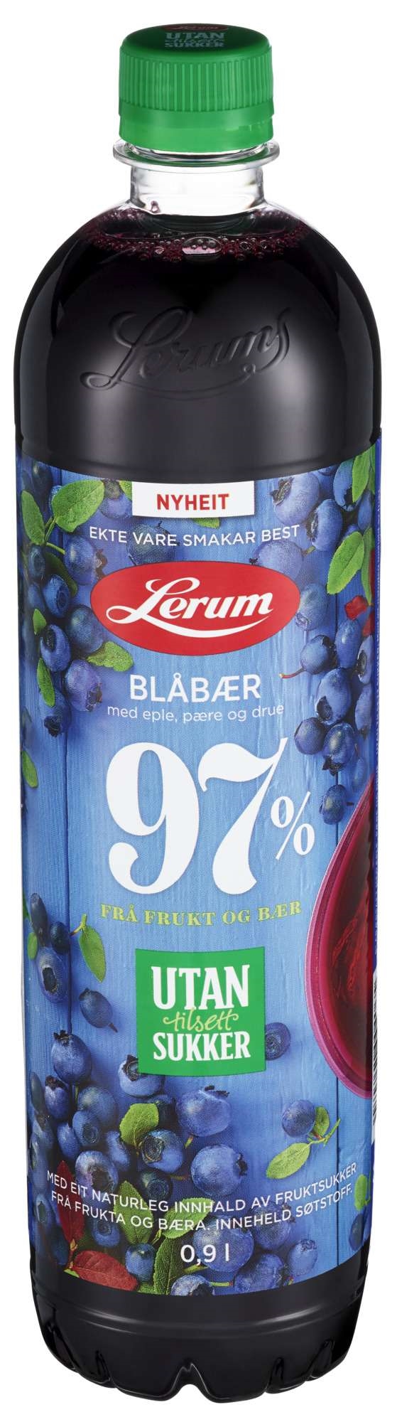 Blåbærsaft utan tilsett sukker   0,9l